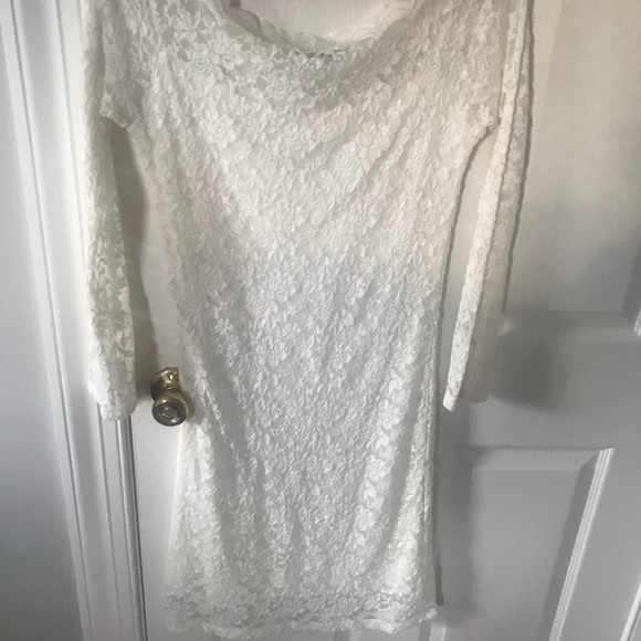 White off shoulder dress. Worn only once. - Picture 2 of 2
